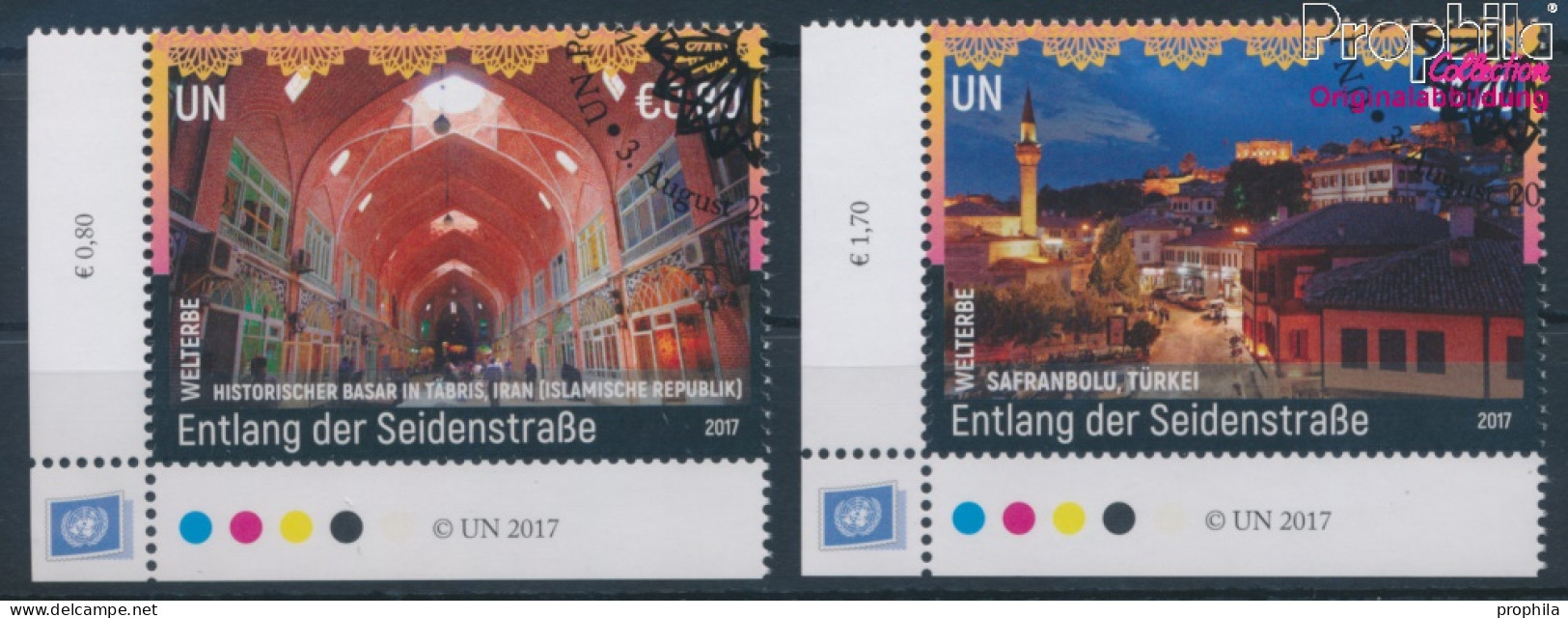 UNO - Wien 985-986 (kompl.Ausg.) Gestempelt 2017 UNESCO Welterbe Seidenstraße (10100535 - Gebraucht