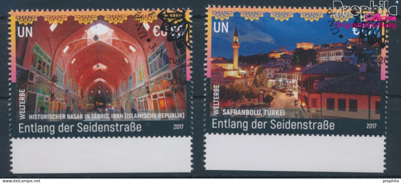 UNO - Wien 985-986 (kompl.Ausg.) Gestempelt 2017 UNESCO Welterbe Seidenstraße (10100537 - Usados