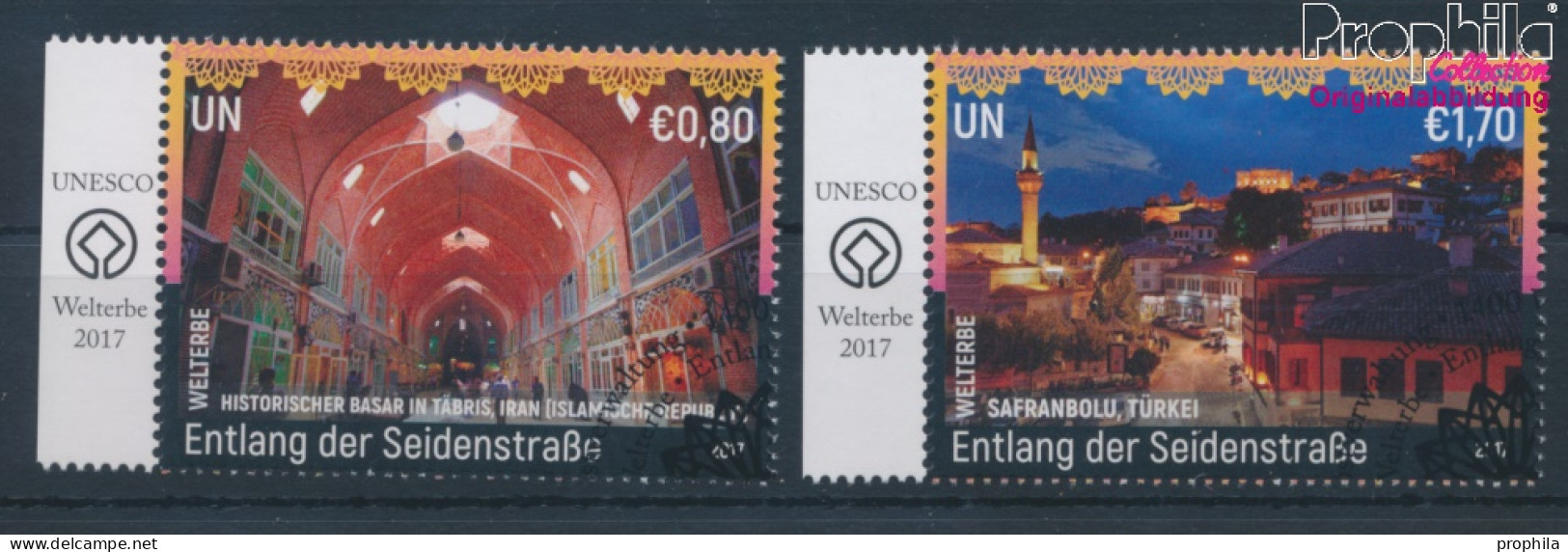 UNO - Wien 985-986 (kompl.Ausg.) Gestempelt 2017 UNESCO Welterbe Seidenstraße (10100539 - Usados