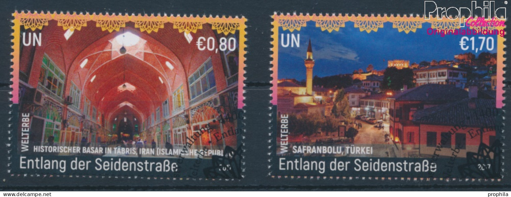 UNO - Wien 985-986 (kompl.Ausg.) Gestempelt 2017 UNESCO Welterbe Seidenstraße (10100541 - Gebraucht