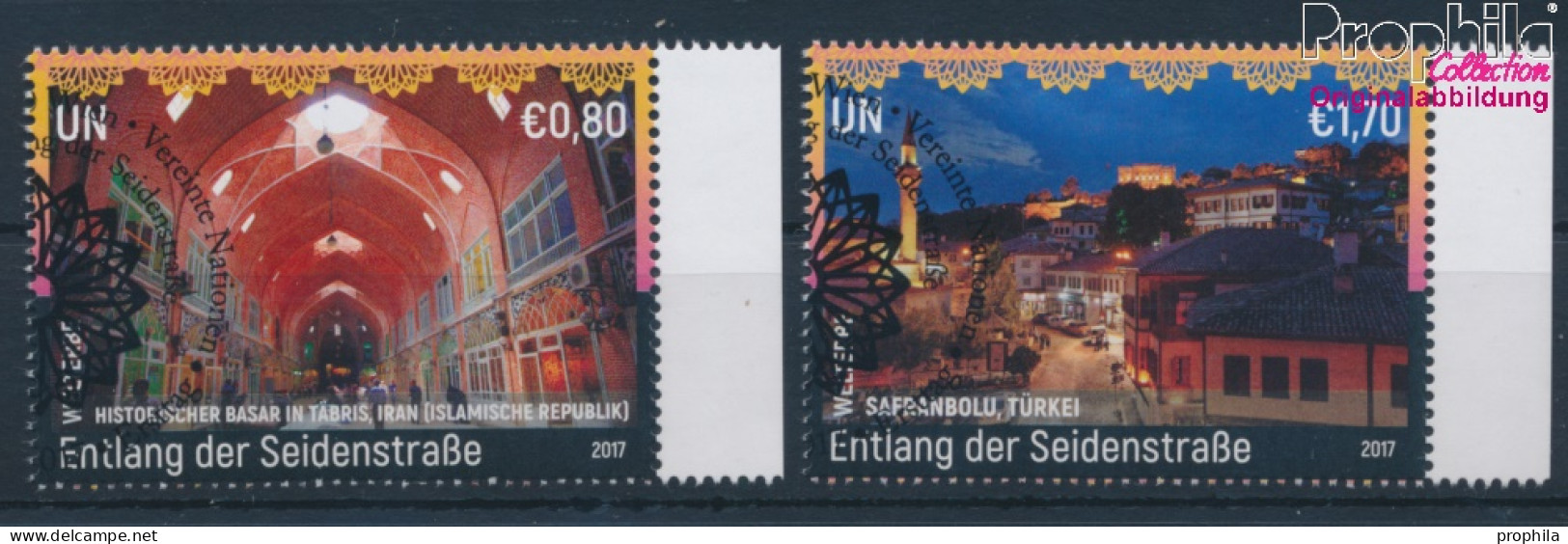 UNO - Wien 985-986 (kompl.Ausg.) Gestempelt 2017 UNESCO Welterbe Seidenstraße (10100544 - Gebruikt