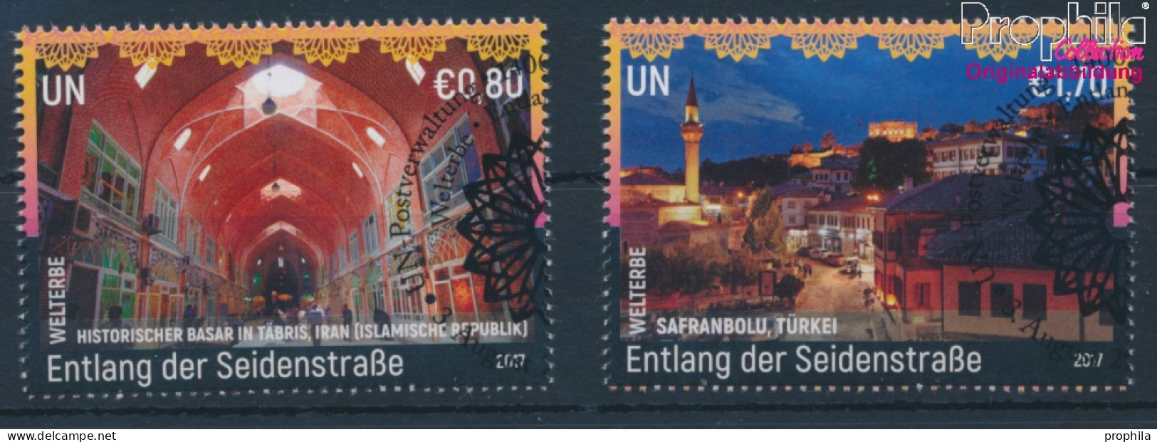 UNO - Wien 985-986 (kompl.Ausg.) Gestempelt 2017 UNESCO Welterbe Seidenstraße (10100545 - Usados