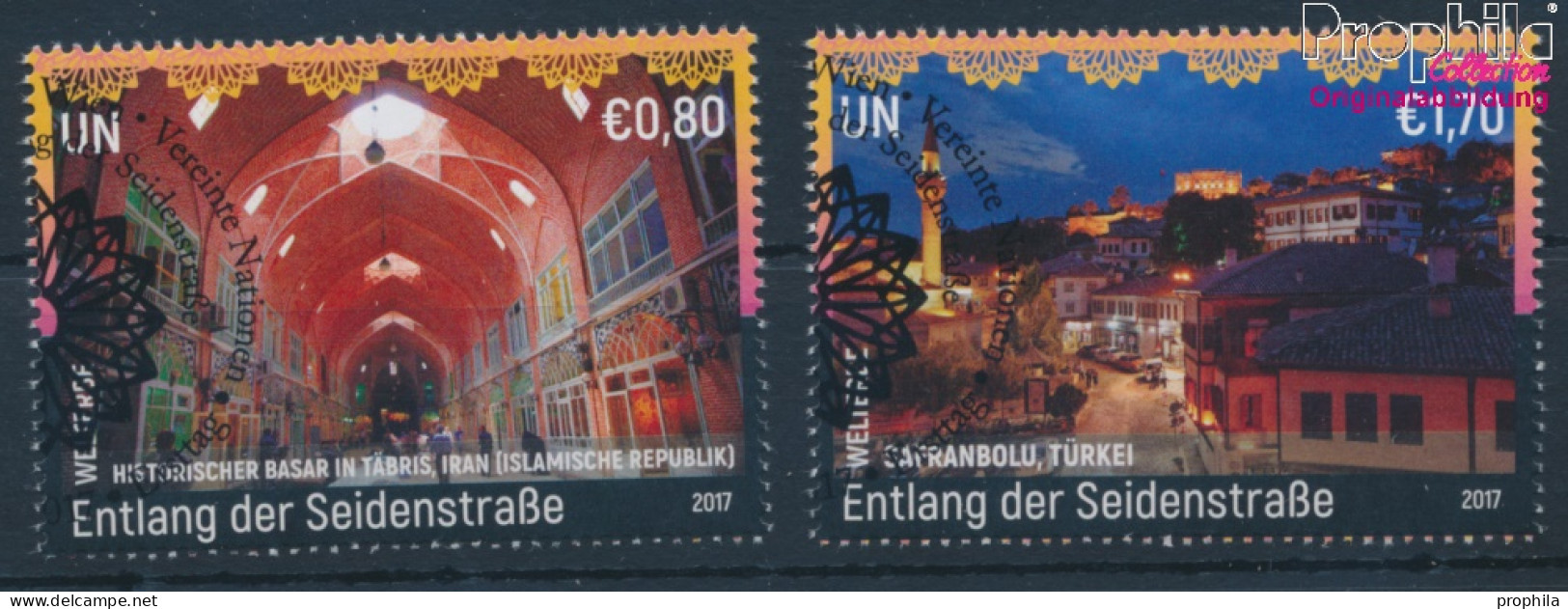 UNO - Wien 985-986 (kompl.Ausg.) Gestempelt 2017 UNESCO Welterbe Seidenstraße (10100546 - Gebruikt