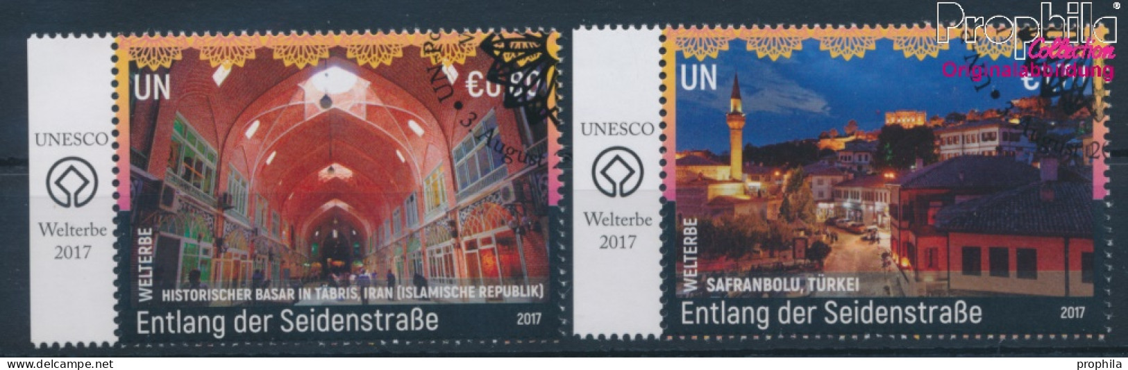 UNO - Wien 985-986 (kompl.Ausg.) Gestempelt 2017 UNESCO Welterbe Seidenstraße (10100547 - Gebruikt