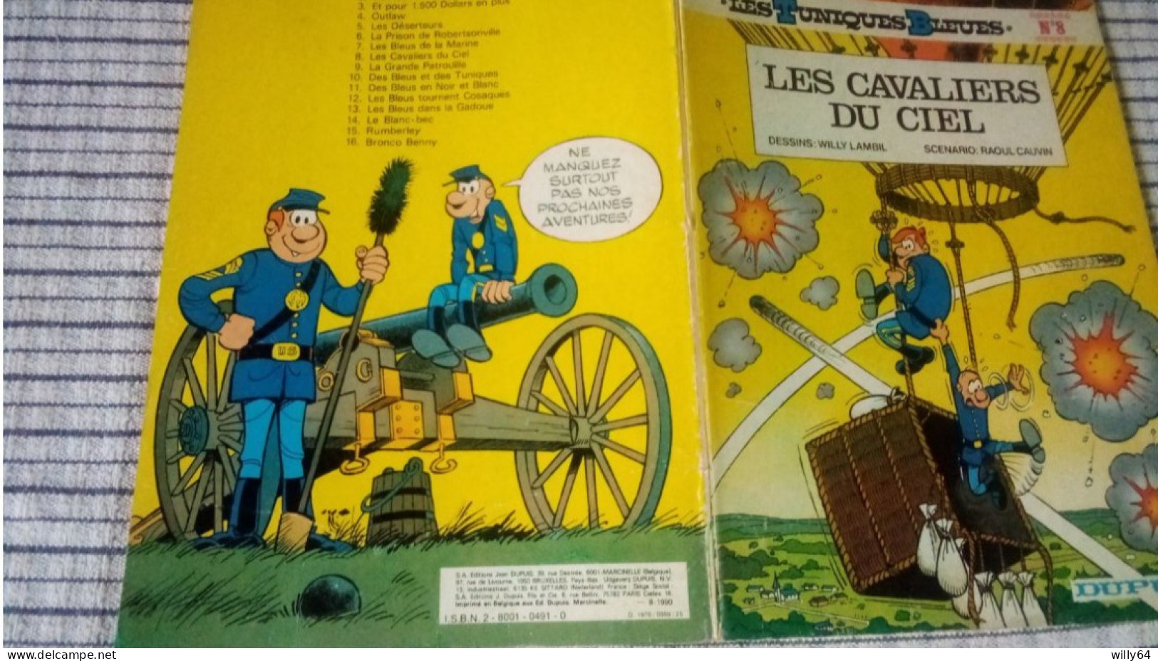 Les Tuniques Bleues   N°8   Les Cavaliers Du Ciel  1980  Souple  TBE - Tuniques Bleues, Les