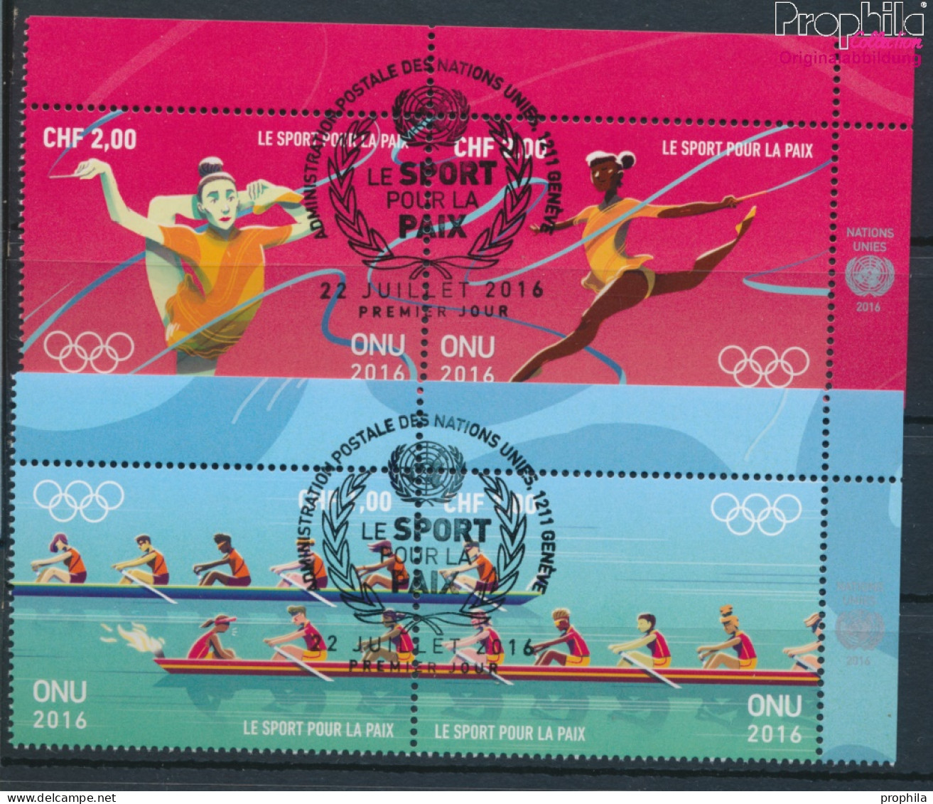 UNO - Genf 956-959 Paare (kompl.Ausg.) Gestempelt 2016 Sport Für Den Frieden (10054801 - Used Stamps