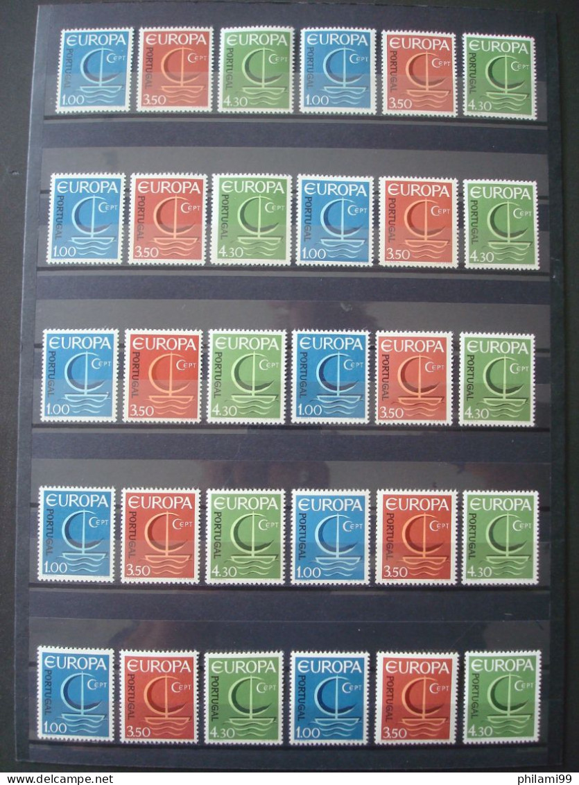 PORTUGAL 1966 MNH** EUROPA (10x) COT.Mi 10x25 = 250 EUR - Collections