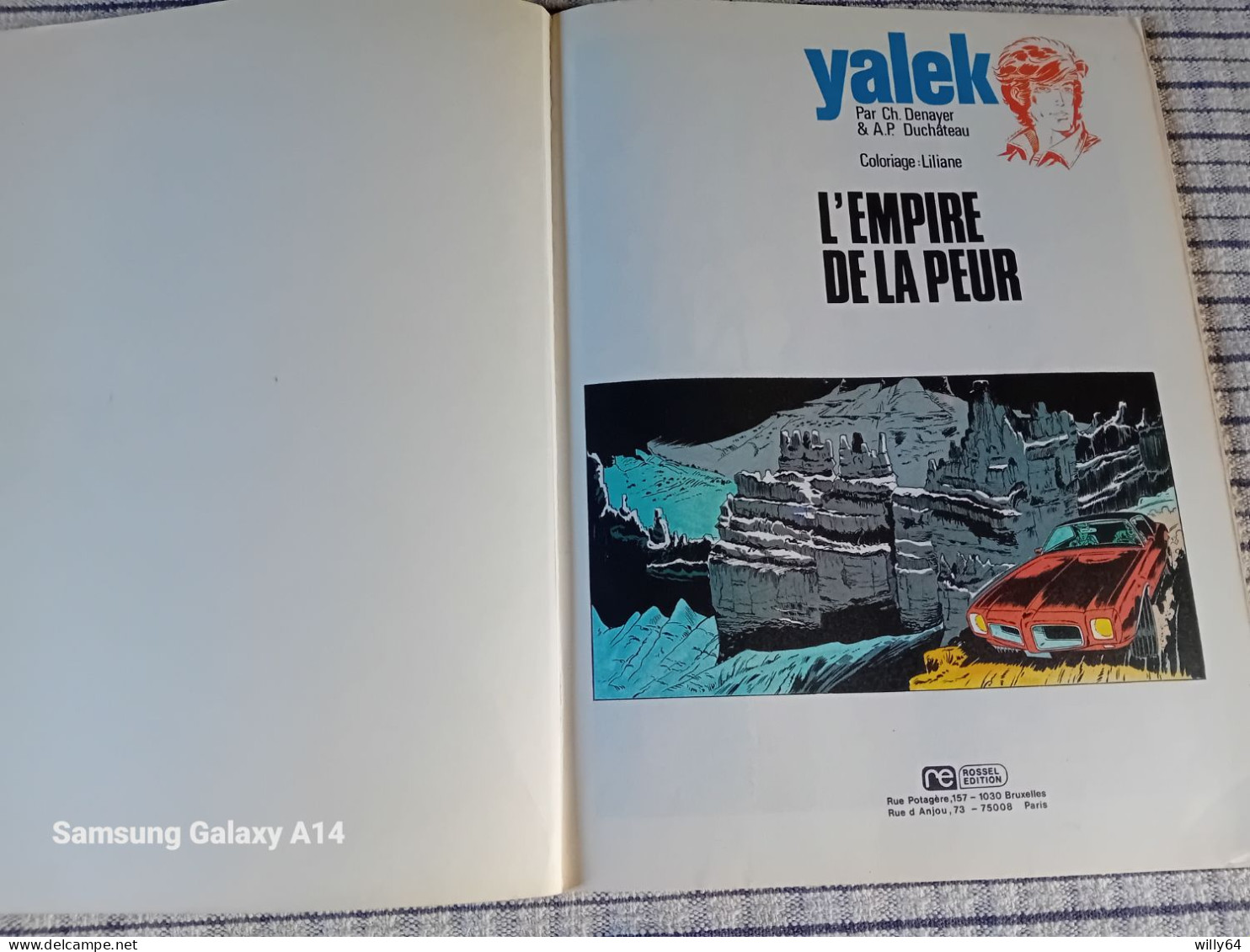 YALEK   L'Empire De La Peur  Souple    EO 1974  Editions: ROSSEL   TBE - Yalek