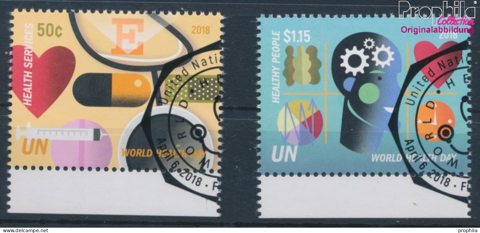 UNO - New York 1657-1658 (kompl.Ausg.) Gestempelt 2018 Weltgesundheitstag (10130321 - Used Stamps