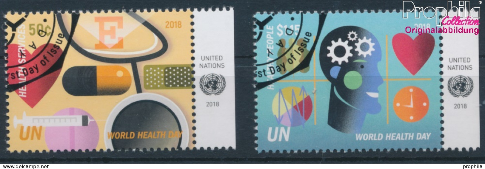 UNO - New York 1657-1658 (kompl.Ausg.) Gestempelt 2018 Weltgesundheitstag (10130323 - Used Stamps