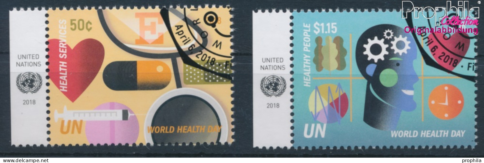 UNO - New York 1657-1658 (kompl.Ausg.) Gestempelt 2018 Weltgesundheitstag (10130324 - Used Stamps