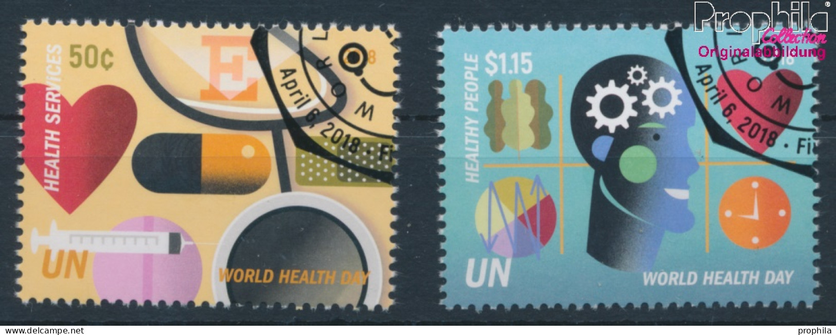 UNO - New York 1657-1658 (kompl.Ausg.) Gestempelt 2018 Weltgesundheitstag (10130325 - Used Stamps