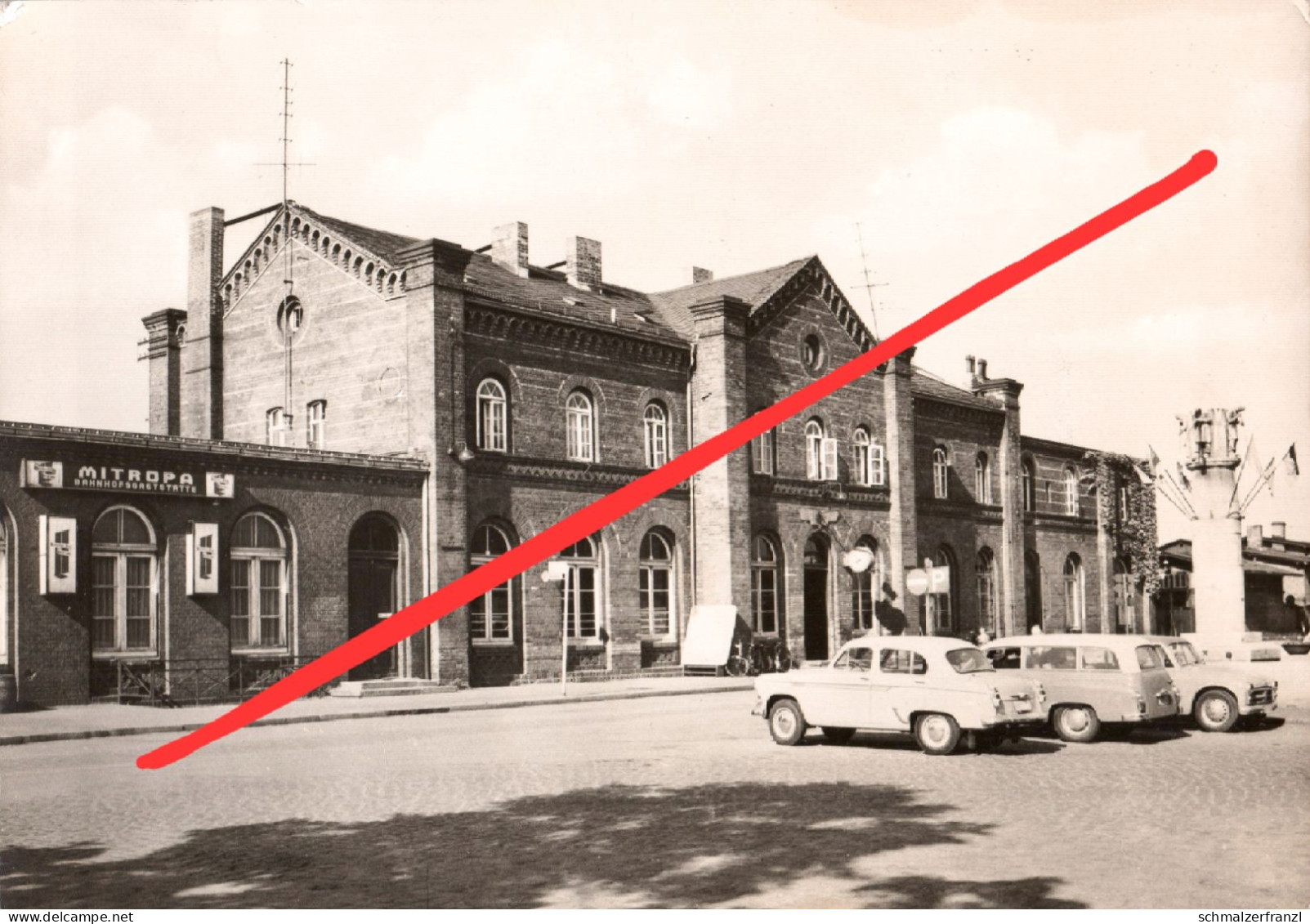 AK Weißwasser Oberlausitz Bahnhof Mitropa Gaststätte Restaurant A Bahnhofstraße Forster Straße Des Friedens Gablenz DDR - Weisswasser (Oberlausitz)