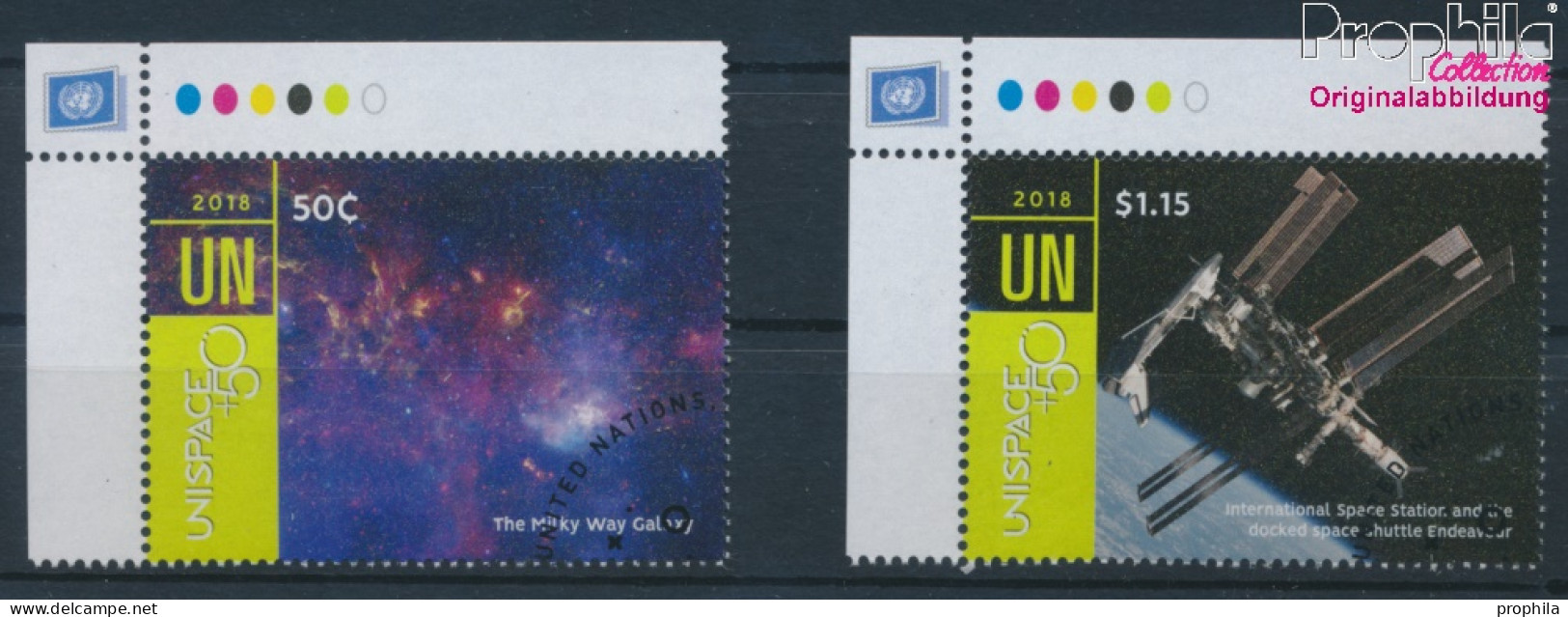 UNO - New York 1661-1662 (kompl.Ausg.) Gestempelt 2018 Erforschung Des Weltraums (10130255 - Used Stamps