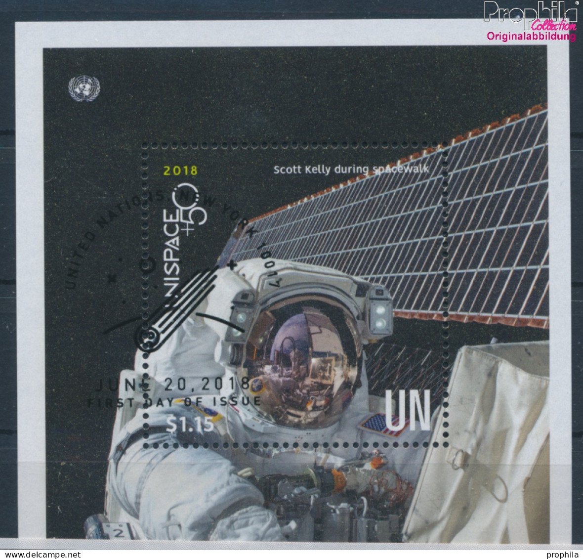 UNO - New York Block55 (kompl.Ausg.) Gestempelt 2018 Erforschung Des Weltraums (10130254 - Used Stamps