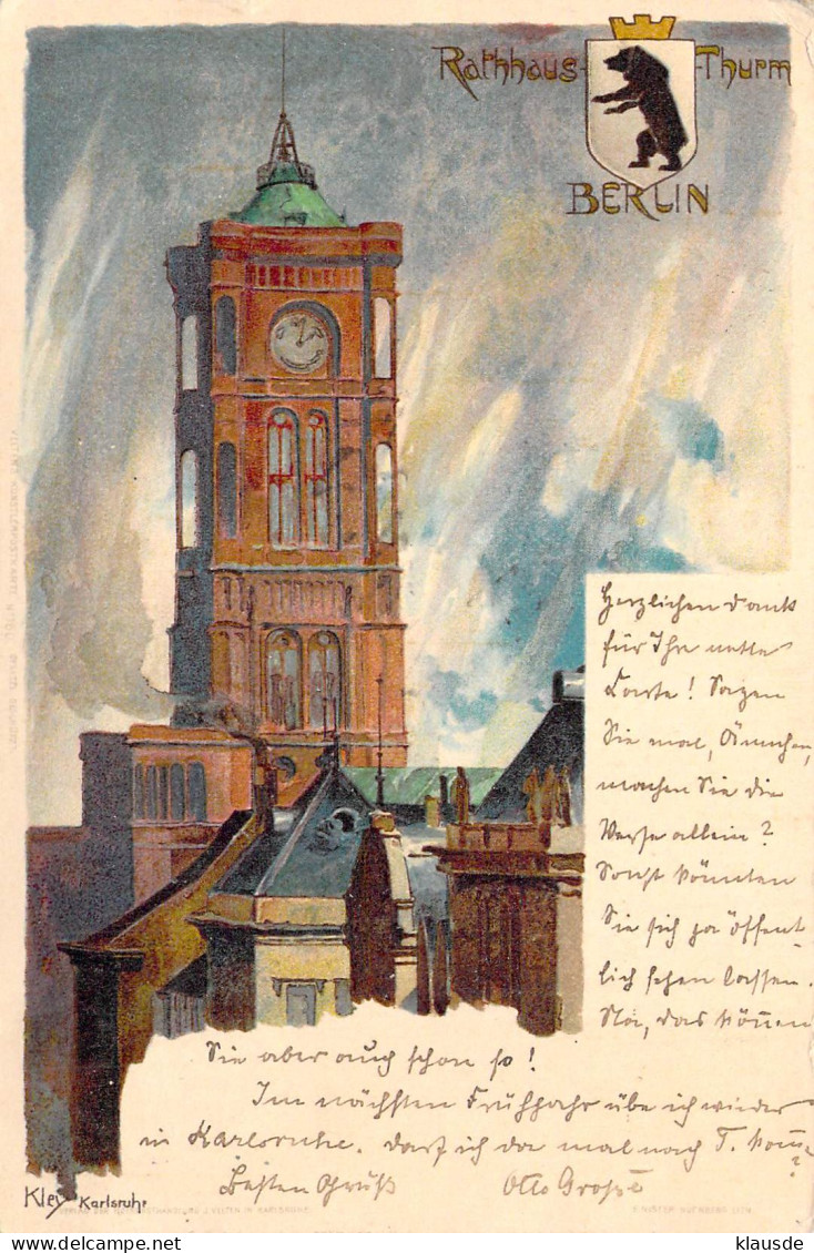 Berlin Schöneberg  Rathausturm 1898 AKS - Schoeneberg