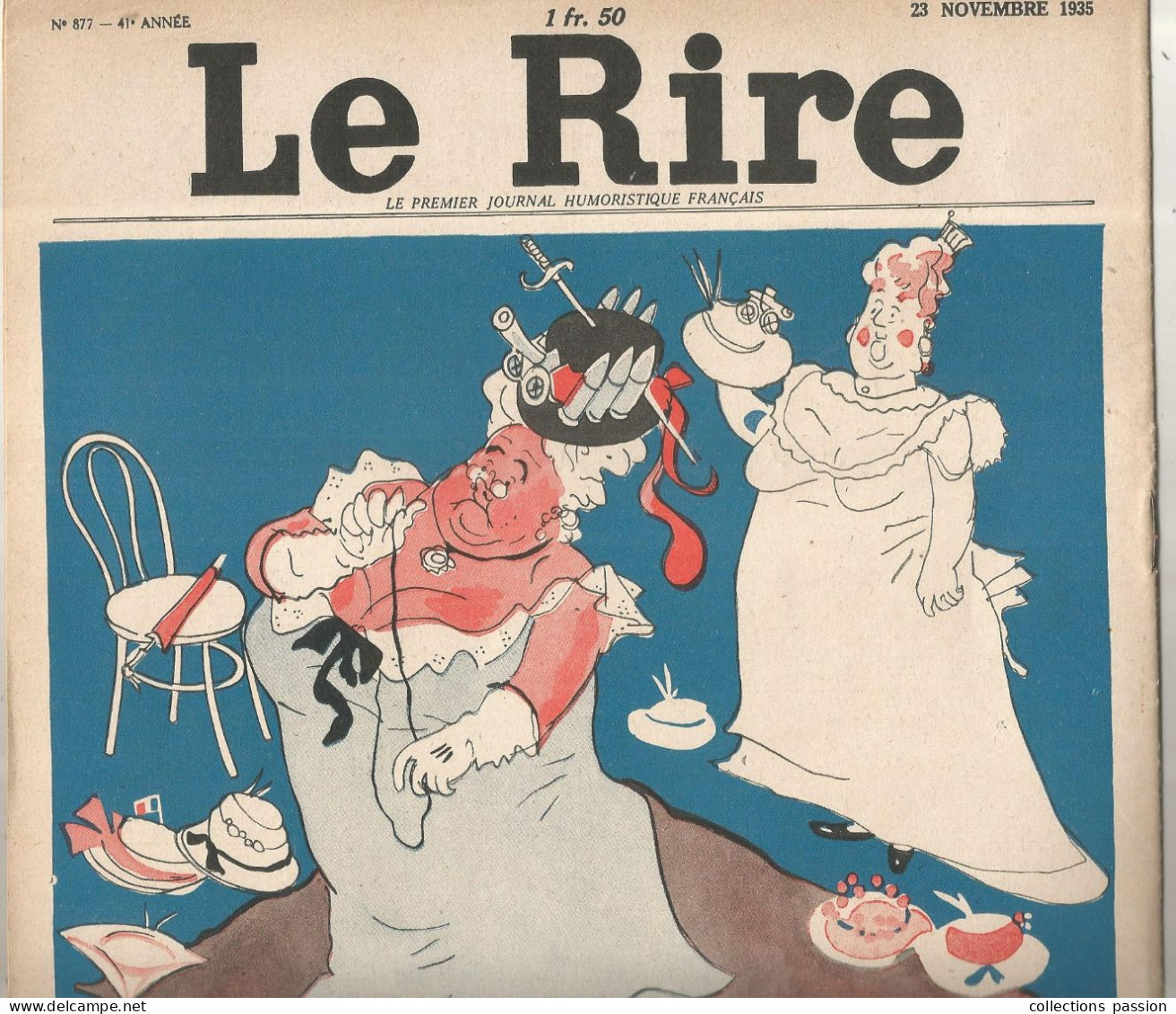 Journal Humoristique, LE RIRE, 23 Novembre 1935, 18 Pages, 4 Scans, Illustrateurs, Illustraions,  Frais Fr 2.95 E - Sonstige & Ohne Zuordnung