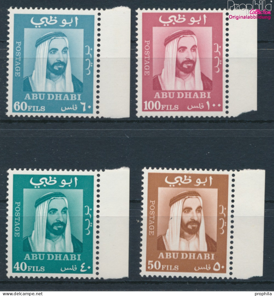 Abu Dhabi 38-41 (kompl.Ausg.) Postfrisch 1967 Scheich Zajid Bin Sultan Al Nahyan (10128220 - Abu Dhabi