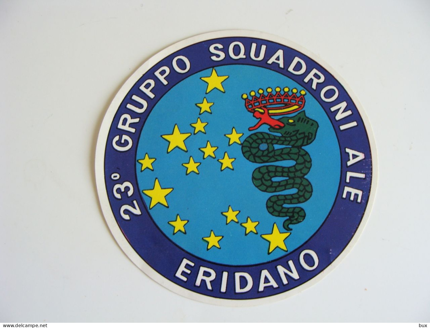 Eridano 23º Gruppo Squadroni Ale  Vercelli Elicottero  VECCHIO ADESIVO  Old Air    AERONAUTICA MILITARE  AVIAZIONE - Aviazione