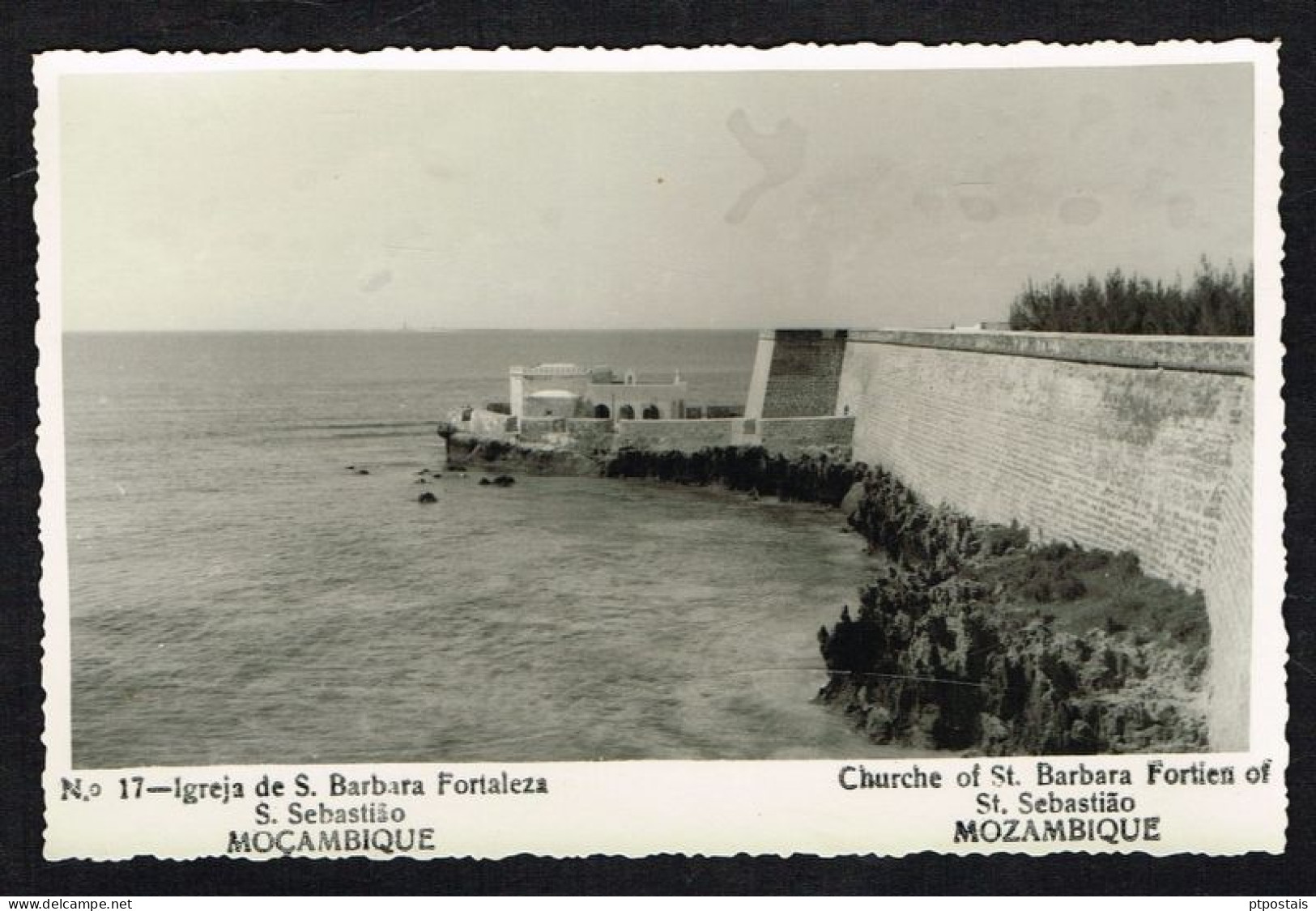 MOÇAMBIQUE MOZAMBIQUE (Africa) - Church Os St. Barbara Fortien Of St. Sebastião RARE PHOTO-POSTCARD - Mozambique