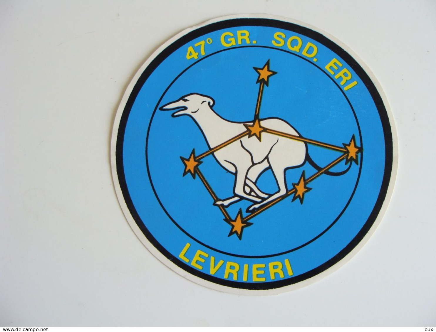 47° GRUPPO SQUADRONI ERI "LEVRIERI" AVIAZIONE "FOLGORE" ADESIVO STICKER   Old Air      AVIAZIONE - Aviazione