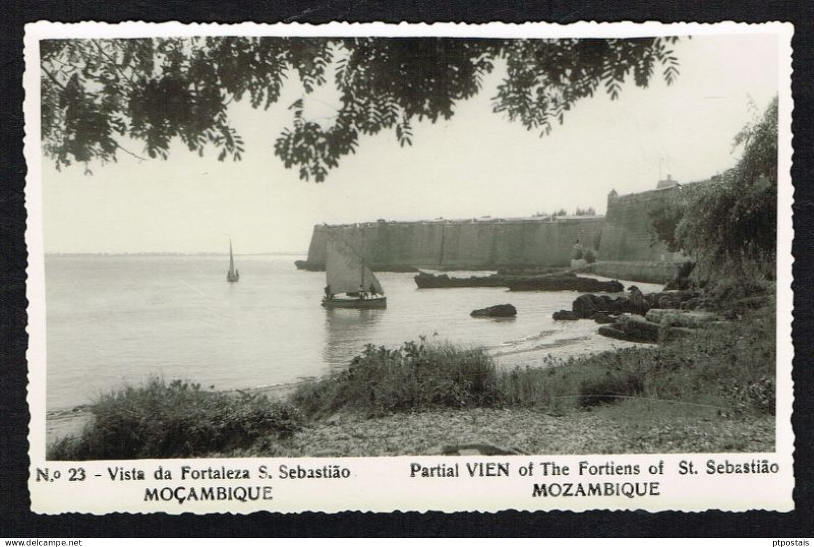 MOÇAMBIQUE MOZAMBIQUE (Africa) - Partial View Of The Fortien Of St. Sebastião RARE PHOTO-POSTCARD - Mozambique