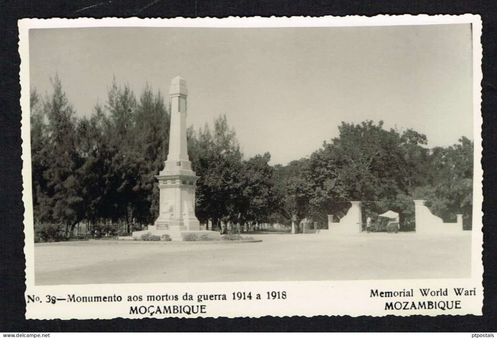 MOÇAMBIQUE MOZAMBIQUE (Africa) - World War 1914-1918 Warriors Memorial RARE PHOTO-POSTCARD - Mozambique