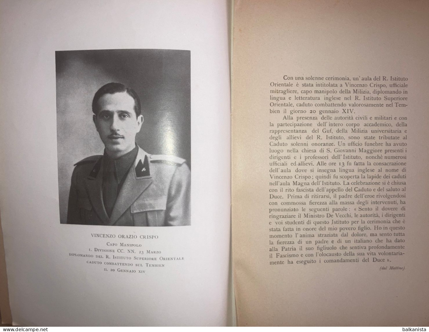 Istituto Superiore Orientale Di Napoli Annali Vol VIII Facs.II  Marzo 1935 XV - Libros Antiguos Y De Colección