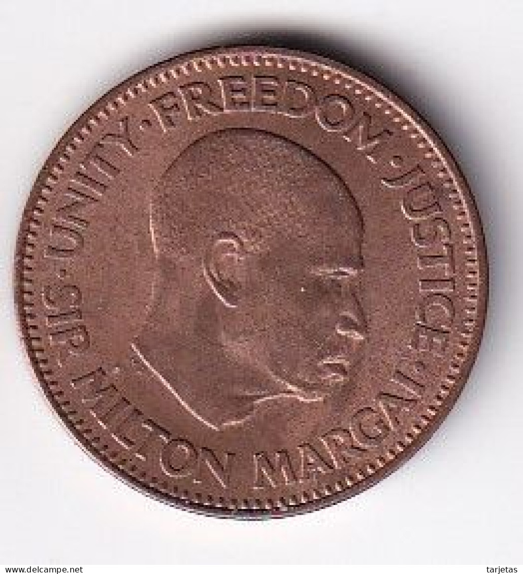 MONEDA DE SIERRA LEONA DE 50 CENTIMES DEL AÑO 1964  (COIN) - Sierra Leona