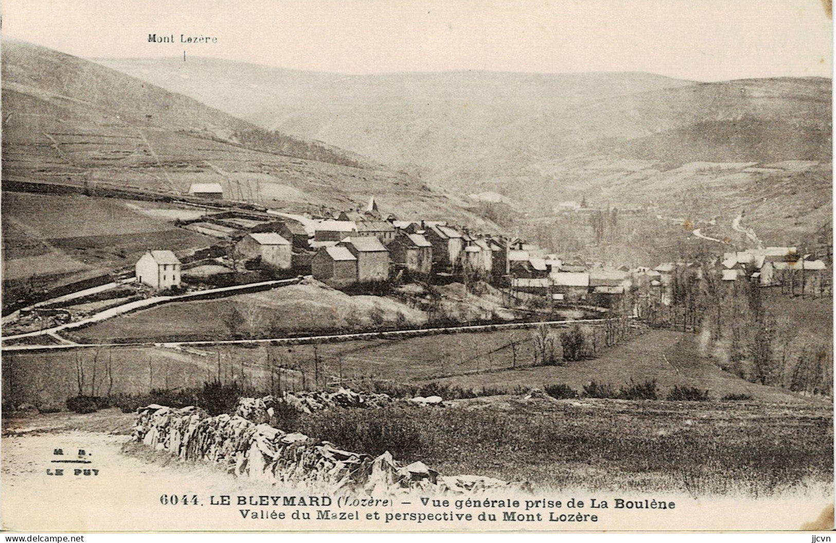 "/"48 - Lozère - Le Bleymard - Vue Générale Prise De La Boulène - Vallée Du Mazel Et Perspective Mont Lozère - Le Bleymard