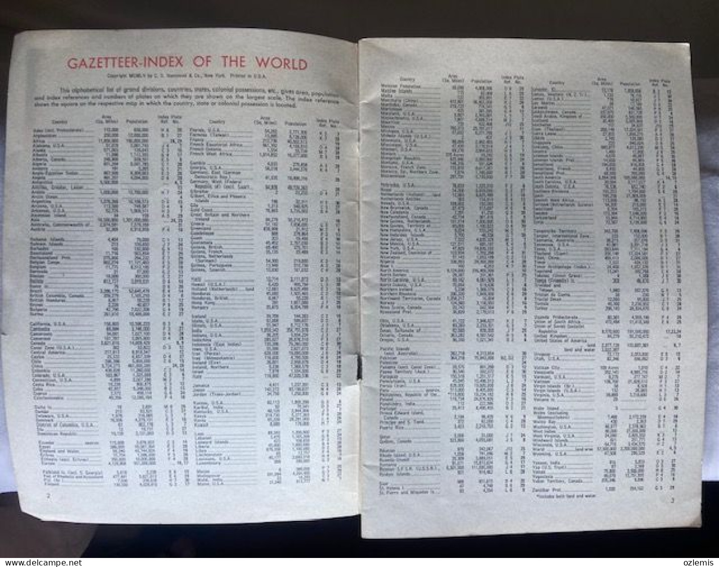 HAMMOND'S WORLD WIDE ATLAS ,31 PAGES, - Atlas, Kaarten