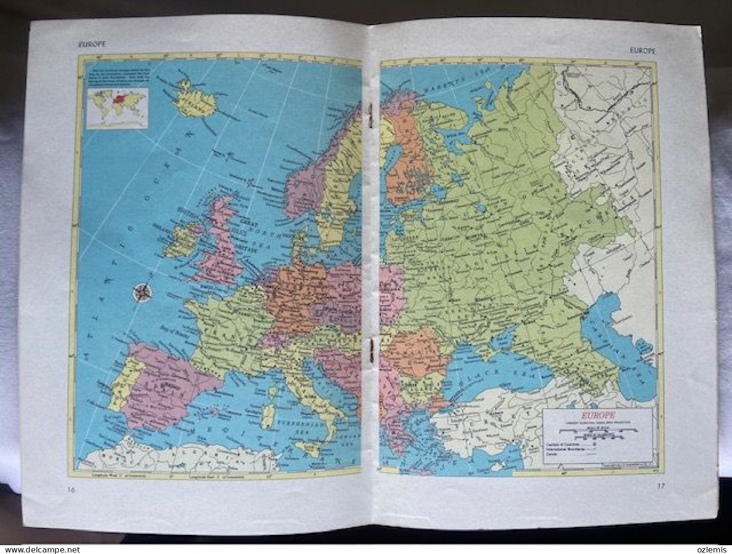 HAMMOND'S WORLD WIDE ATLAS ,31 PAGES, - Atlanti, Carte Geografiche