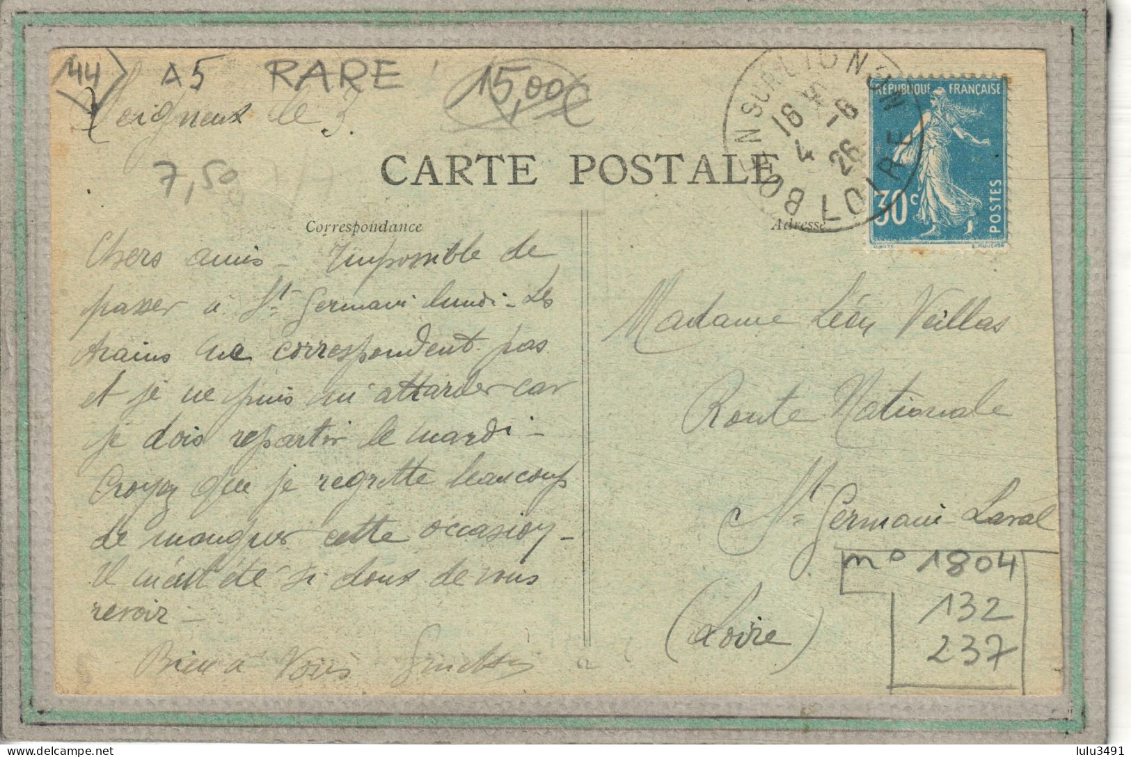 CPA (44) FROSSAY - Aspect Des Fêtes-Dieu En 1920 - Reposoir Du Champ De Foire - Frossay