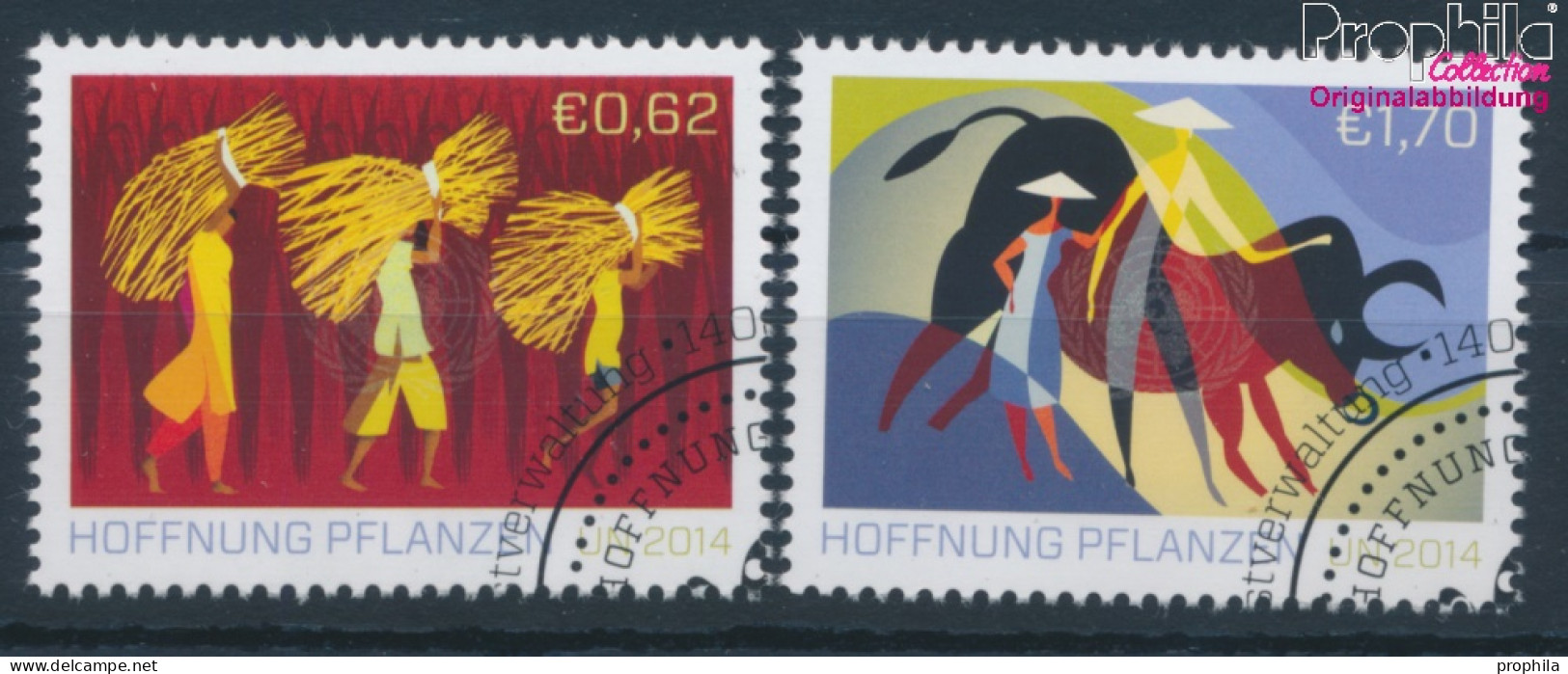 UNO - Wien 840-841 (kompl.Ausg.) Gestempelt 2014 Bauern (10100721 - Usados