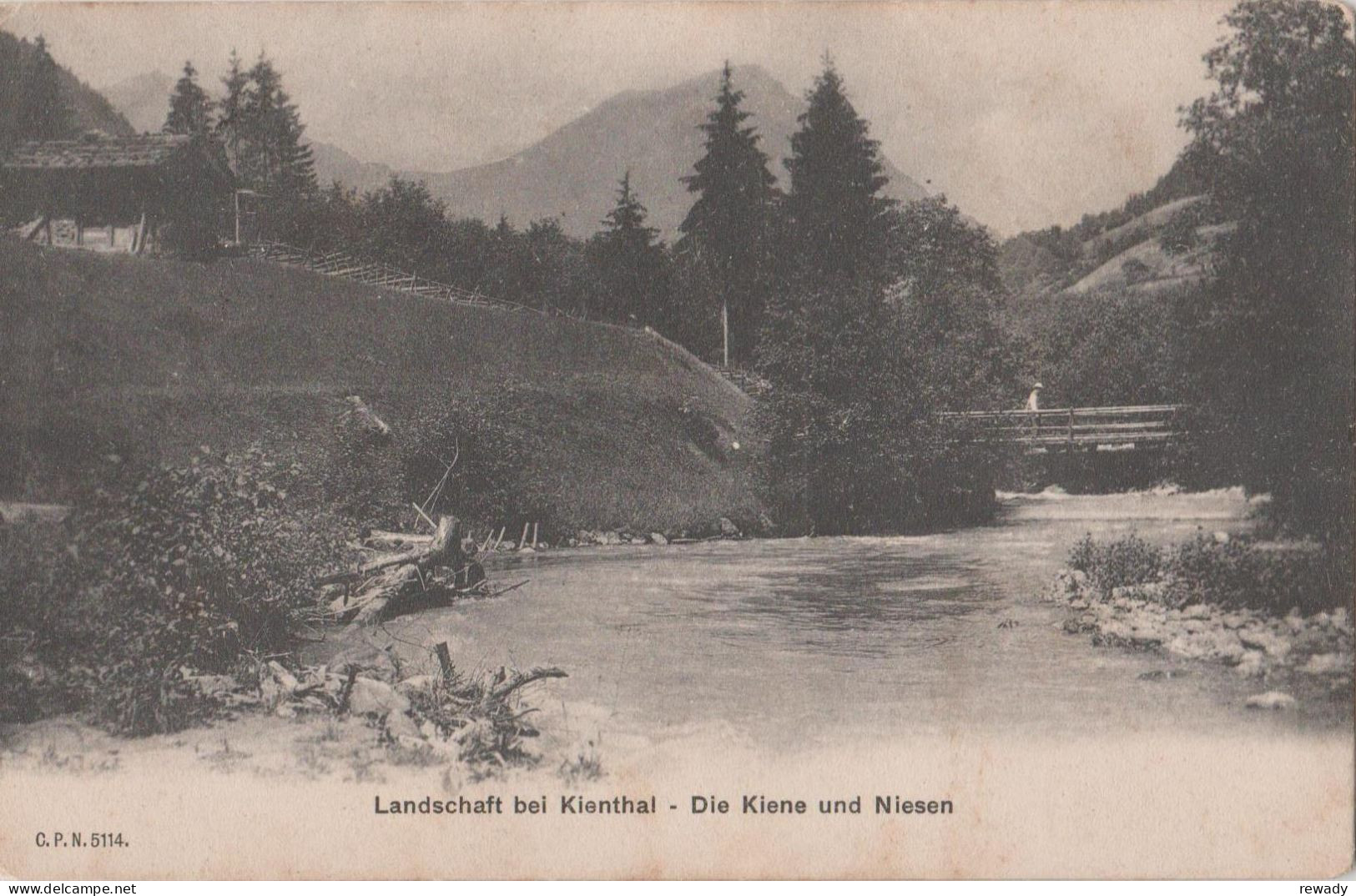 Switzerland - Landschaft Bei Kienthal - Die Kiene Und Niesen - Stamp - Thal