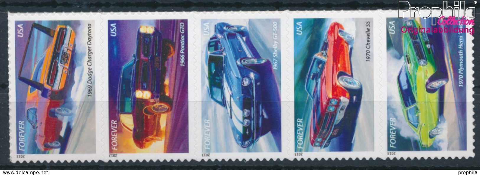 USA 4931BA-4935BA Fünferstreifen (kompl.Ausg.) Postfrisch 2013 Klassische Automobile (10054720 - Unused Stamps