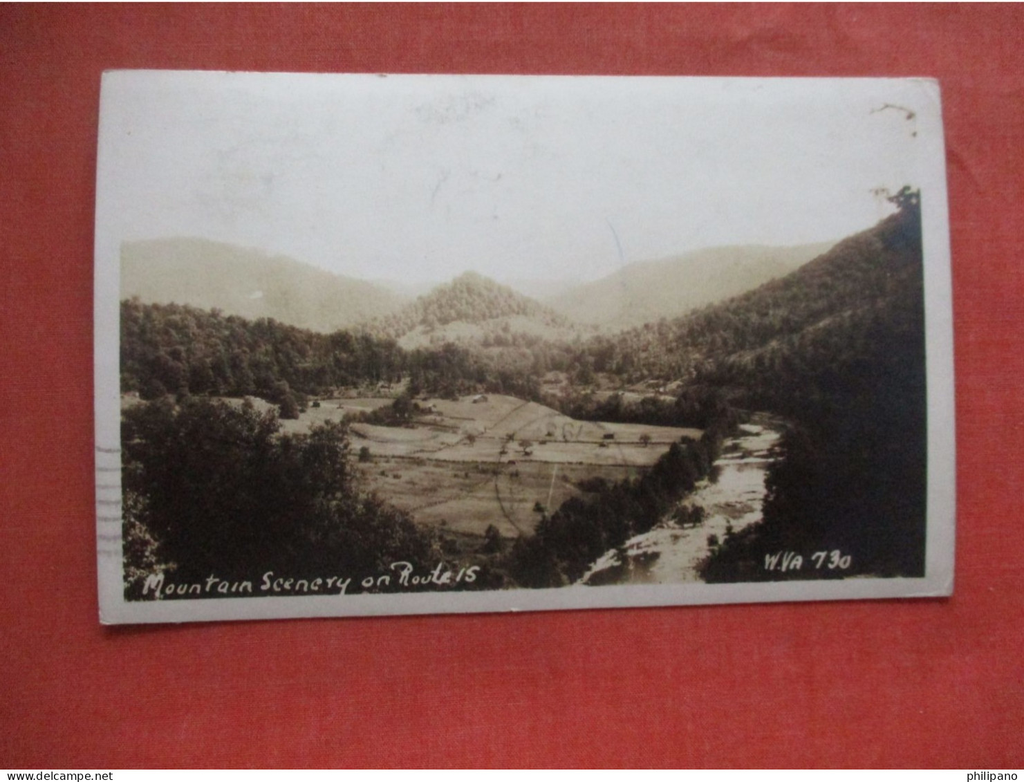 RPPC. Mountain Scenery On Route 15.   West Virginia    Ref 6113 - Altri & Non Classificati