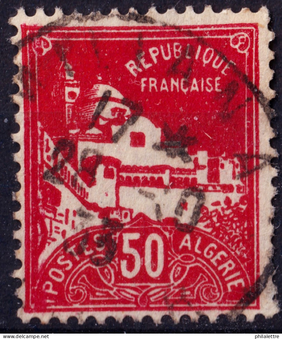 ALGÉRIE - 1933 - TàD "MILIANA / ALGER" Sur Yv.79A 50c Rouge Mosquée De La Pêcherie - TB - Used Stamps