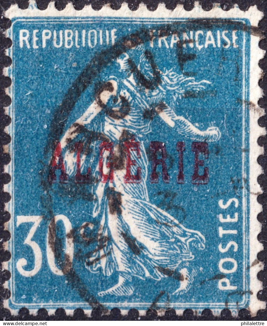 ALGÉRIE - 1933 - TàD "MARGUERITTE / ALGER" Sur Yv.17 30c Bleu Semeuse - TB - Gebruikt