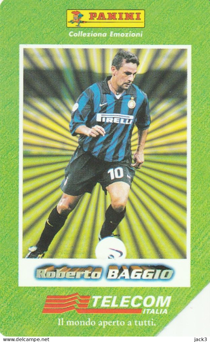 SCHEDA TELEFONICA TELECOM - ROBERTO BAGGIO (2 SCANS) - Public Themes