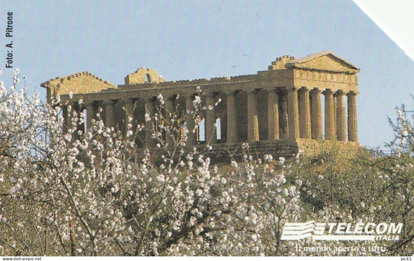 SCHEDA TELEFONICA TELECOM - AGRIGENTO - VALLE DEI TEMPLI (2 SCANS) - Públicas Temáticas