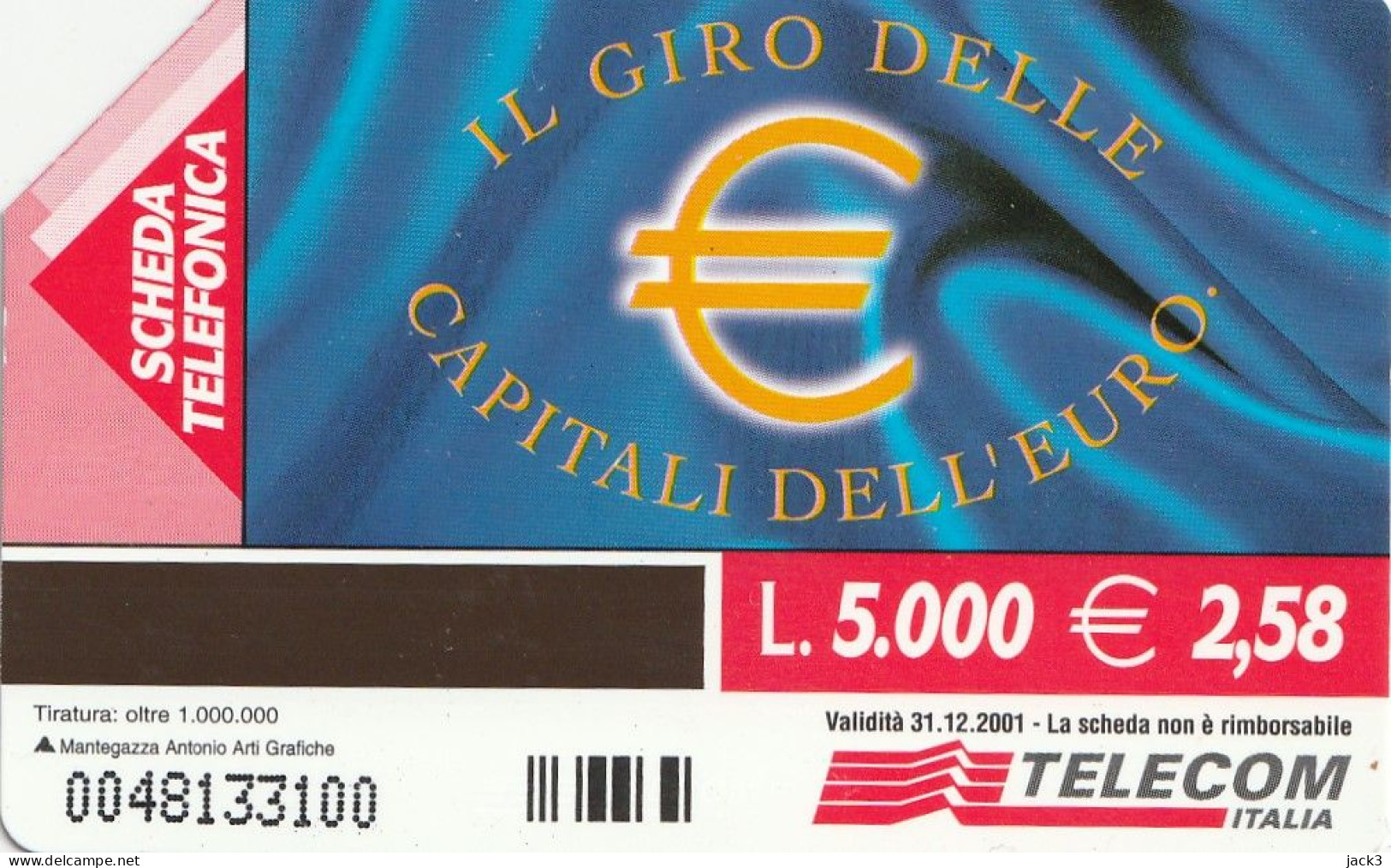 SCHEDA TELEFONICA TELECOM - CAPITALI DELL'EURO - HELSINKI (2 SCANS) - Öff. Themen-TK