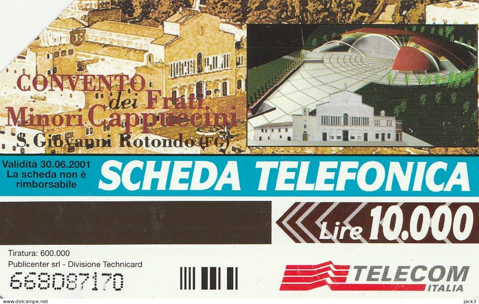 SCHEDA TELEFONICA TELECOM - BEATIFICAZIONE DI PADRE PIO (2 SCANS) - Publieke Thema