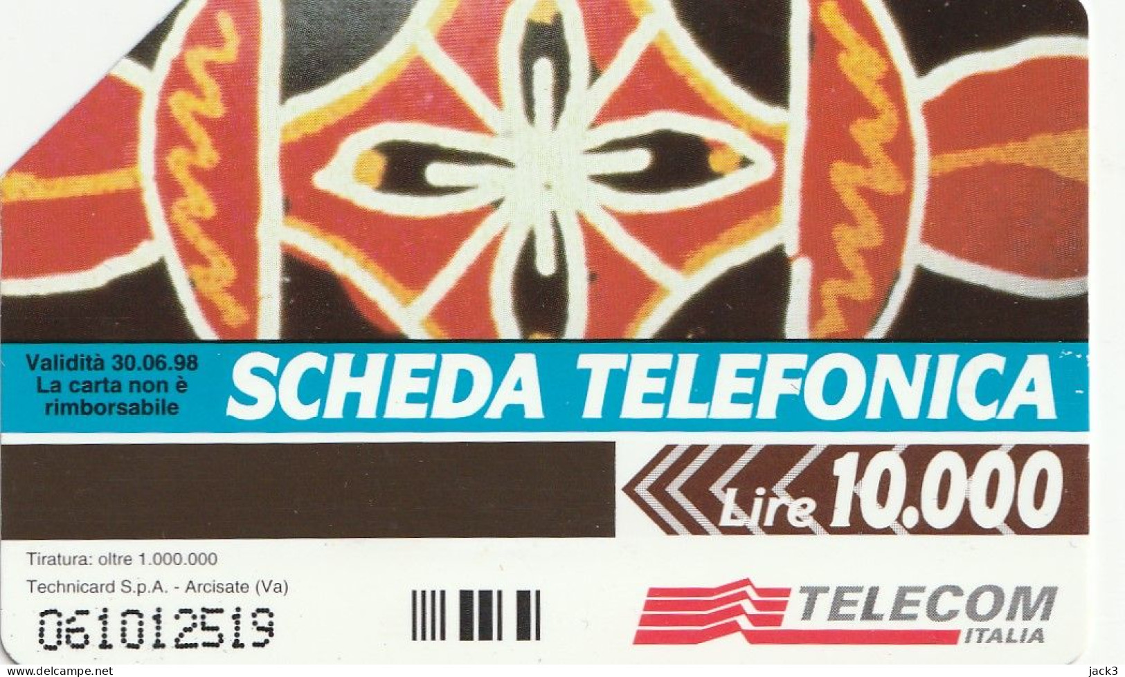 SCHEDA TELEFONICA TELECOM -  (2 SCANS) - Publieke Thema