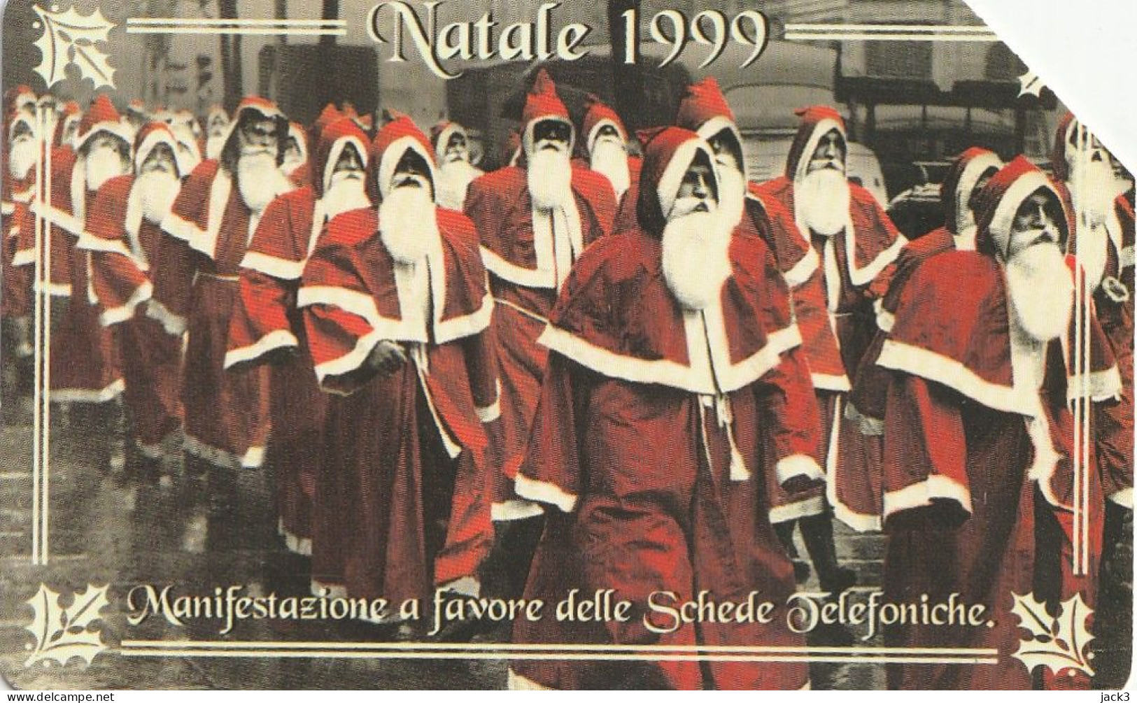 SCHEDA TELEFONICA TELECOM - NATALE 1999  (2 SCANS) - Öff. Themen-TK