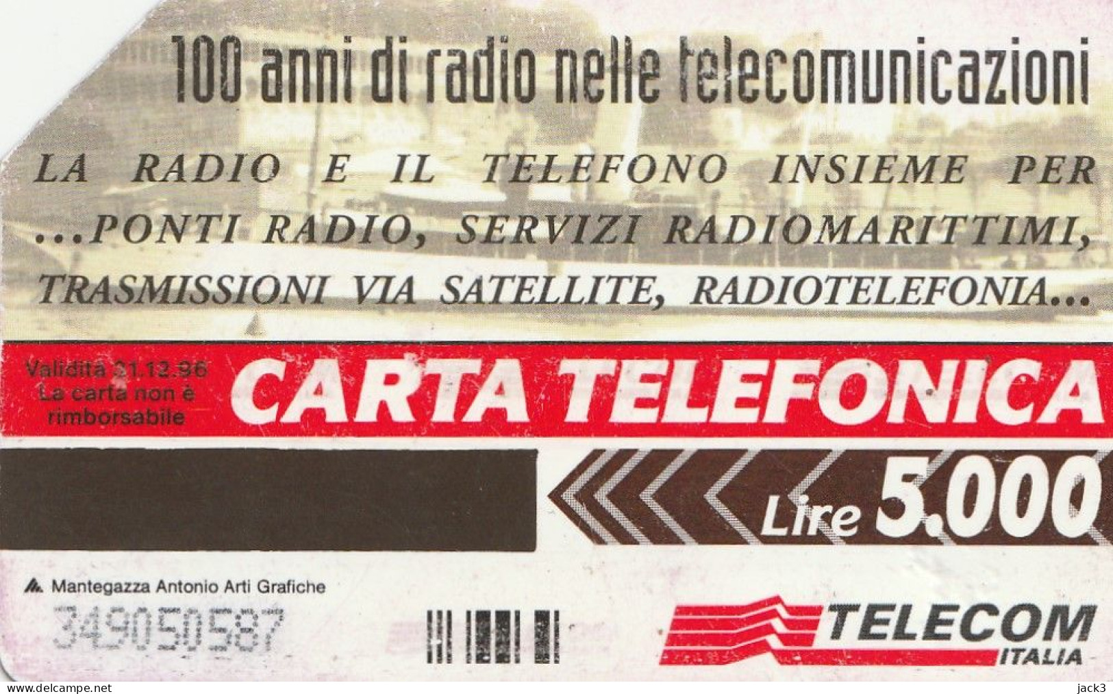 SCHEDA TELEFONICA TELECOM - CENTENARIO DELLA RADIO  (2 SCANS) - Öff. Themen-TK
