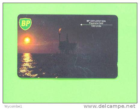 UK -  Magnetic Phonecard/BP Oil Rig 100 Units - [ 2] Oil Drilling Rig