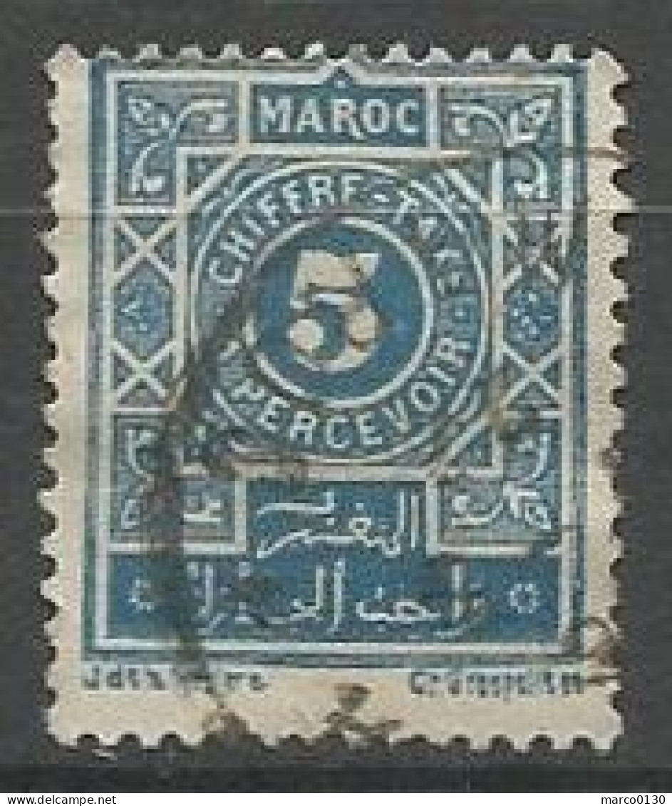 MAROC / TAXE N° 28 OBLITERE - Timbres-taxe