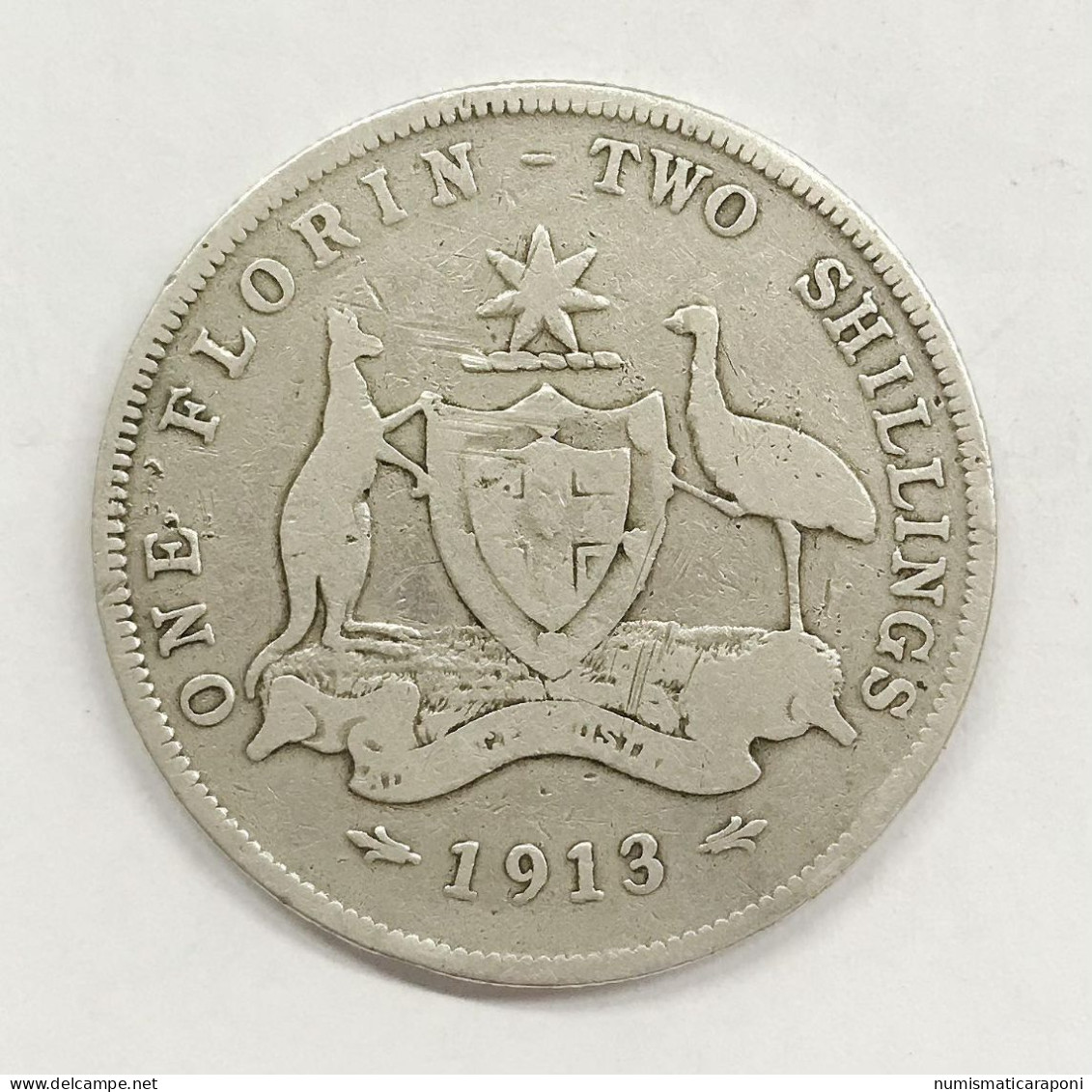 AUSTRALIA 1913 1 FLORIN 2 SHILLINGS KING GEORGE V E.882 - Non Classificati