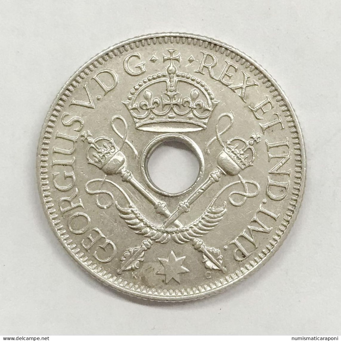 BRITISH NEW GUINEA SHILLING 1936 GEORGE VI SILVER KM#8 XF- E.883 - Guinea